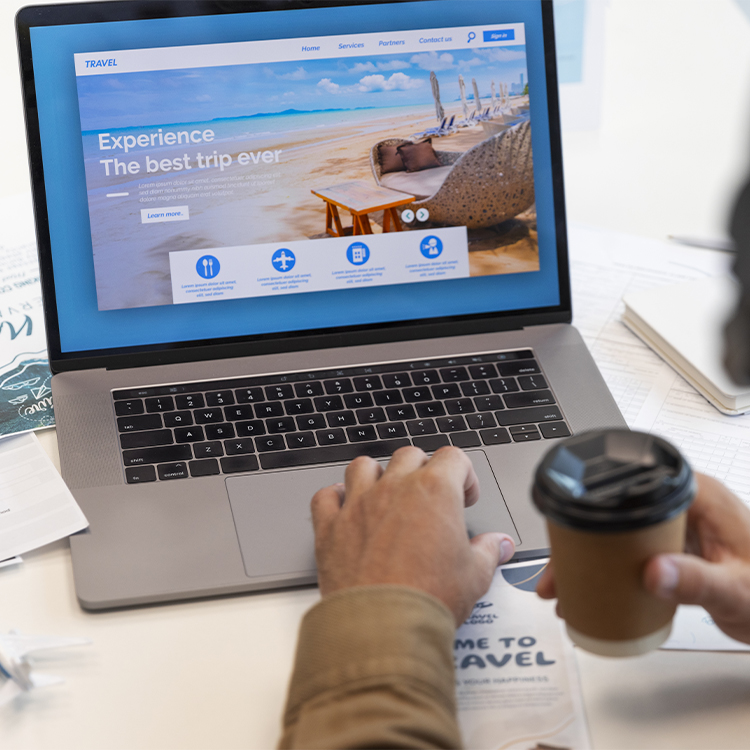 Exemple de site vitrine moderne et optimisé pour le SEO.